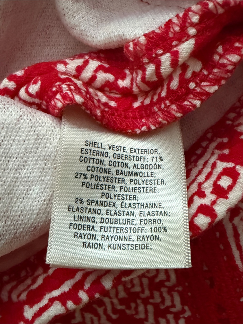 Maeve Emma Bandana Swing Mini A-Line Tank Dress 00 Red White Boho Crochet NWT - Picture 5 of 6
